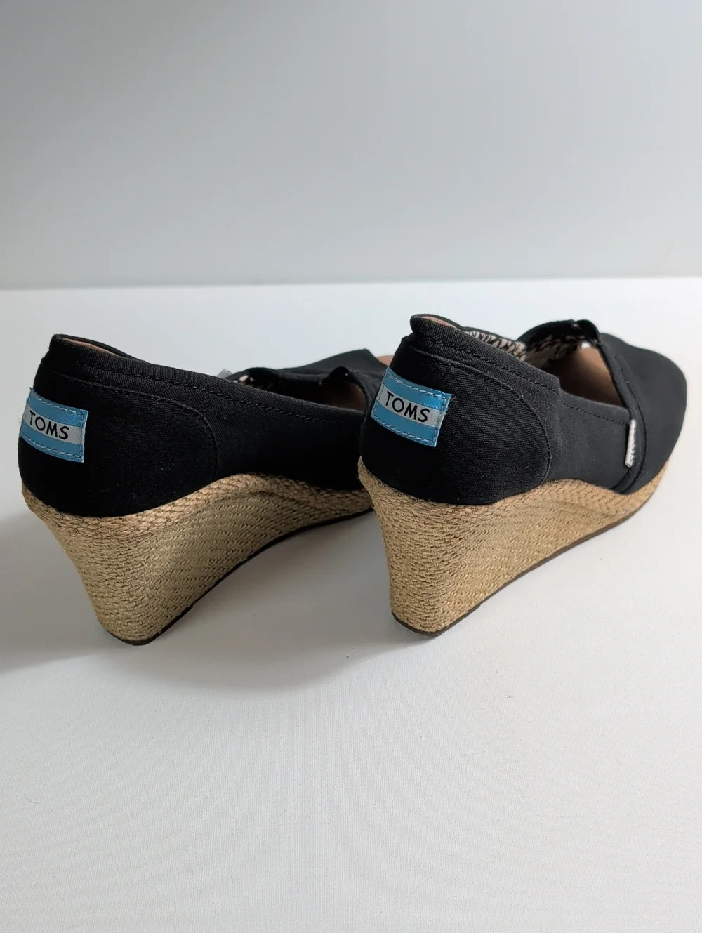 Toms Calypso Espadrille Jute Wedges Size 8